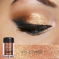 FOCALLURE 18 Colors Glitter Eye Shadow Cosmetic Makeup Diamond Lips Loose Makeup Eyes Pigment Powder