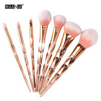 MAANGE 7/10Pcs Diamond Makeup Brushes Set Powder Foundation Eye Shadow Blush Blending Cosmetics Beauty Make Up Brush Tool Kits
