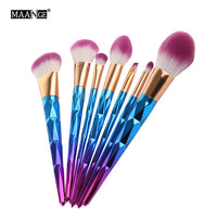 MAANGE 7/10Pcs Diamond Makeup Brushes Set Powder Foundation Eye Shadow Blush Blending Cosmetics Beauty Make Up Brush Tool Kits