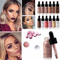 Profession Face Illuminator Makeup Liquid Highlighter Countour Glow Shimmer Shiny Bronzer Long Lasting Brighten Face Highlighter