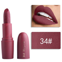 Hot Sexy Red Lips Matte Velvet Lipstick Pencil Cosmetic Long Lasting Lip Tint Pigment Makeup Nude Brown Lipstick Matte Lip stick