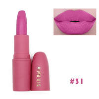 Hot Sexy Red Lips Matte Velvet Lipstick Pencil Cosmetic Long Lasting Lip Tint Pigment Makeup Nude Brown Lipstick Matte Lip stick