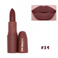 Hot Sexy Red Lips Matte Velvet Lipstick Pencil Cosmetic Long Lasting Lip Tint Pigment Makeup Nude Brown Lipstick Matte Lip stick