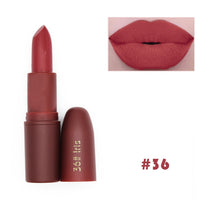 Hot Sexy Red Lips Matte Velvet Lipstick Pencil Cosmetic Long Lasting Lip Tint Pigment Makeup Nude Brown Lipstick Matte Lip stick