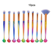 7/10/15pcs/kits Professional Nylon Makeup Brushes Set Cosmetics Foundation Brush Tools For Face Powder Eye Shadow Eyeliner Lip