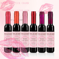 1PC Sexy Waterproof Wine Red Shape Lip Tint Gloss Baby Pink Lip For Women Batom Makeup Liquid Lipstick Lipgloss Cosmetic Tools