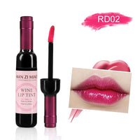 1PC Sexy Waterproof Wine Red Shape Lip Tint Gloss Baby Pink Lip For Women Batom Makeup Liquid Lipstick Lipgloss Cosmetic Tools