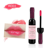1PC Sexy Waterproof Wine Red Shape Lip Tint Gloss Baby Pink Lip For Women Batom Makeup Liquid Lipstick Lipgloss Cosmetic Tools