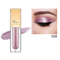 Pudaier 18 Colors Shine Smoky Eyeshadow Waterproof Dimond Glitter Liquid Eyeshadow Women's Cosmetic Eyeshadow Eyeliner