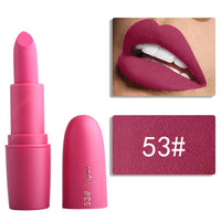 Miss Rose Nude Lipstick 22 colors Waterproof Vampire Brown Beauty Baby Lips Batom Matte lipstick Makeup Tats Eugenie Margherita