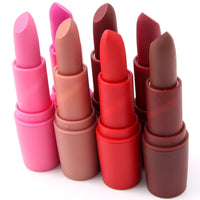 Hot Sexy Red Lips Matte Velvet Lipstick Pencil Cosmetic Long Lasting Lip Tint Pigment Makeup Nude Brown Lipstick Matte Lip stick