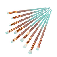 SALIYOO 21pcs Fish Tail Diamond Mermaid Makeup Brushes Set Foundation Powder Eyeshadow Contour Blending Face Cosmetic Brush Tool