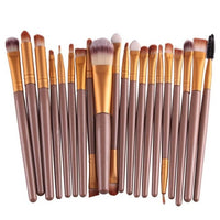 GUJHUI 20Pcs Rose gold Makeup Brushes Set Pro Powder Blush Foundation Eyeshadow Eyeliner Lip Cosmetic   Make up Brush Tool