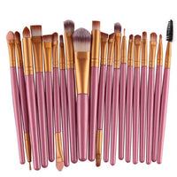 GUJHUI 20Pcs Rose gold Makeup Brushes Set Pro Powder Blush Foundation Eyeshadow Eyeliner Lip Cosmetic   Make up Brush Tool
