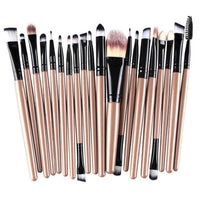 GUJHUI 20Pcs Rose gold Makeup Brushes Set Pro Powder Blush Foundation Eyeshadow Eyeliner Lip Cosmetic   Make up Brush Tool