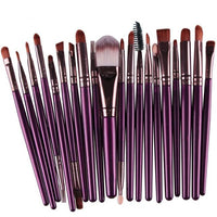 GUJHUI 20Pcs Rose gold Makeup Brushes Set Pro Powder Blush Foundation Eyeshadow Eyeliner Lip Cosmetic   Make up Brush Tool