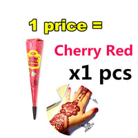 Ladies Fashion Mehndi Henna Paste Cone Temporary Tattoo Makeup Tool 100% Safe Waterproof