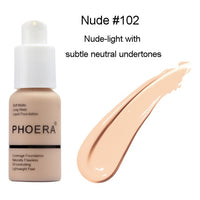 PHOERA Facial Base Brighten Moisturizer Liquid Foundation Primer 10 Colors Mineral Touch Whitening Concealer Primer Makeup TSLM1