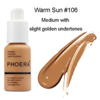 PHOERA Facial Base Brighten Moisturizer Liquid Foundation Primer 10 Colors Mineral Touch Whitening Concealer Primer Makeup TSLM1