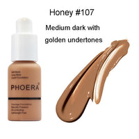 PHOERA Facial Base Brighten Moisturizer Liquid Foundation Primer 10 Colors Mineral Touch Whitening Concealer Primer Makeup TSLM1