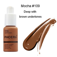 PHOERA Facial Base Brighten Moisturizer Liquid Foundation Primer 10 Colors Mineral Touch Whitening Concealer Primer Makeup TSLM1