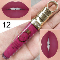 New!!Make Up Lips Matte Liquid Lipstick Waterproof Long Lasting Sexy Pigment Nude Glitter Style Lip Gloss Beauty Red Lip Tint