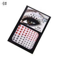 Christmas DIY Eyebrow Adhesive Crystal Glitter Face Body Art Jewels Festival Party Eye Stickers Tattoo Makeup Xmas Decor