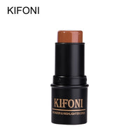 KIFONI makup Bronzer&Highlighter Stick 8 Colors 3D Contour Makeup Concealer Pen Face Waterproof Glow Brighten Stick Cosmetic