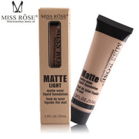 MISS ROSE 37ml liquid foundation base fond de teint bases de maquillaje para el rostro beauty profissional completa liquido