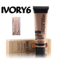 MISS ROSE 37ml liquid foundation base fond de teint bases de maquillaje para el rostro beauty profissional completa liquido