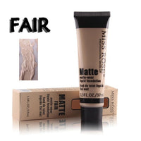 MISS ROSE 37ml liquid foundation base fond de teint bases de maquillaje para el rostro beauty profissional completa liquido