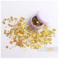 Focal lure super glitter eyeshadow festival makeup shimmer and shine face jewels pigment body face eye glitter sequin paillettes