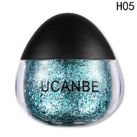 2018 Cosmetic Face Body Glitter Paste Cream Makeup Shimmer Gold Silver Diamond Highlighter Gel Hair Paint Cosmetic Set For Party