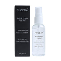 PHOERA 50ml Makeup Setting Spray Moisturizing Long Lasting Foundation Fixer Matte Finishing Setting Spray Natural Cosmetic TSLM1