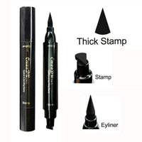 Brand Eyes Liner Stamps Liquid Makeup Pencil Waterproof Black Double-ended Makeup Waterproof Eyeliner Brush