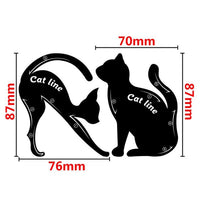 2 Pairs Eyeliner Stencil Models Cat Eye Line Template Shaper Makeup Beauty Tools