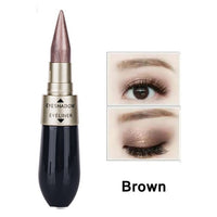 1Pcs Double-end 2-in-1 Pearly Glimmer Waterproof Eyeshadow Black Eye Liner Pen Quick Dry Women Eye Beauty Makeup Accessorices