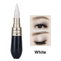 1Pcs Double-end 2-in-1 Pearly Glimmer Waterproof Eyeshadow Black Eye Liner Pen Quick Dry Women Eye Beauty Makeup Accessorices