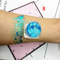 Glitter Face Glow Shimmer Liquid Maquiagem Eye Pigmento Para Os Olhos Mermaid Cream Highlighter Brighten Makeup