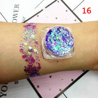 Glitter Face Glow Shimmer Liquid Maquiagem Eye Pigmento Para Os Olhos Mermaid Cream Highlighter Brighten Makeup