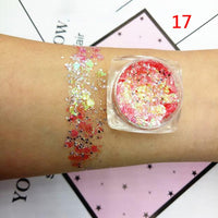 Glitter Face Glow Shimmer Liquid Maquiagem Eye Pigmento Para Os Olhos Mermaid Cream Highlighter Brighten Makeup