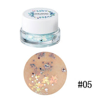 Glitter Sequins Woman Make up Shiny Heart Star Paillette Eye Beauty Sparkling Slice Face Beauty Lip Shiny Makeup Flakes Decor