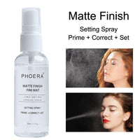 PHOERA 50ml Makeup Setting Spray Moisturizing Long Lasting Foundation Fixer Matte Finishing Setting Spray Natural Cosmetic TSLM1