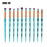 MAANGE 7/10Pcs Diamond Makeup Brushes Set Powder Foundation Eye Shadow Blush Blending Cosmetics Beauty Make Up Brush Tool Kits