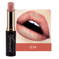 New Arrival Lip Matte Shimmer Metallic Lipstick Waterproof Lipstick Makeup High Pigmented 24 Shades Lipstick Rouge A Levre