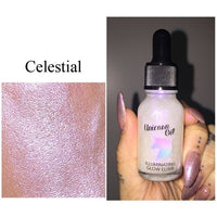 Face Makeup Primer Unicorn Oil Make Up Base Brighten Oil-control Whitening 24K Rose Glod Elixir Facial Illuminating Liquid