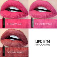 FOCALLURE 19 Colors Matte Lipsticks Waterproof Matte Lipstick Lip Sticks Cosmetic Easy to Wear Lipstick Matte Batom Makeup lips