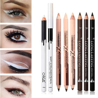 Black & Brown & White Eyeliner Pencil Waterproof Long Lasting Eye Liner Pen Quality Eyes Makeup Kit Sex Fashion Eye Cosmetic