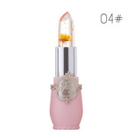 Transparent Changed Color Lip Balm Moisturizer Pink Pintalabios Jelly Flower Makeup Temperature Lipstick Long-lasting Lipbalm