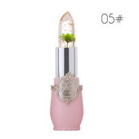 Transparent Changed Color Lip Balm Moisturizer Pink Pintalabios Jelly Flower Makeup Temperature Lipstick Long-lasting Lipbalm